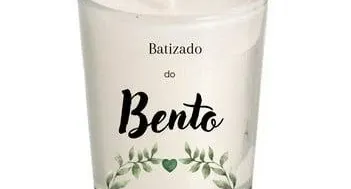 Lembrancinha Vela Perfumada Batizado 70g