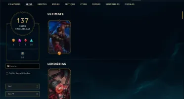 Conta Lol 2011 Kayle Juiza Rammus Rei + 137 skins