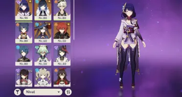 Ar51. Raiden + cortadora, Yelan + harpa, Mona, Diluc e mais