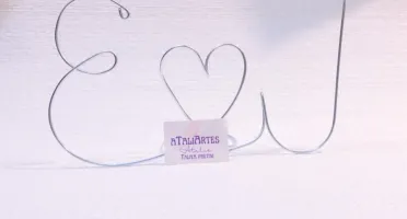 Topo de Bolo de Casamento em arame