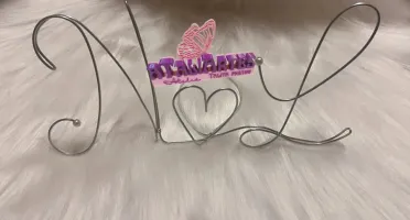 Topo de Bolo de Casamento em arame