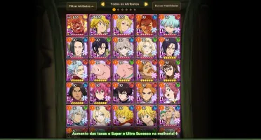Conta Seven Deadly Sins: Grand Cross 7Ds