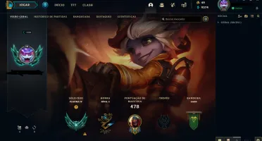 Conta de League of Legends Platina 4