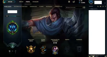 Conta League of Legends Gold 2,Todos os Campeões,93 skins
