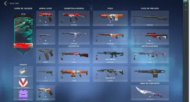 CONTA VALORANT OURO 3 + SKINS