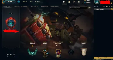 CONTA LEAGUE OF LEGENDS 12 ANOS - 282 SKINS - TODOS CAMPEÕES