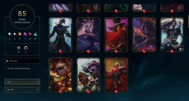 Nível 212, Platina Iv, 131 Champs E 85 Skins