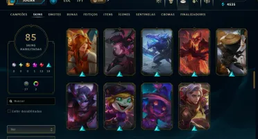 Nível 212, Platina Iv, 131 Champs E 85 Skins