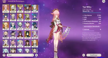 conta ar 55 Yae miko c2 + ass, nahida c2 + ass, neuvi e arle