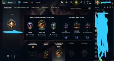 Conta LOL Platina season 11
