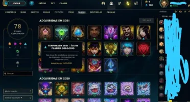 Conta LOL Platina season 11