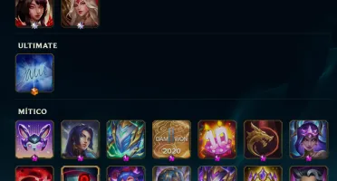 Conta De lol Com Skin Da AHRI assinada RARA!
