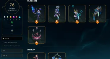 Conta De lol Com Skin Da AHRI assinada RARA!