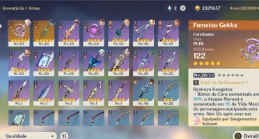 🔥Kokomi+T5 dela + Zhongli + Lança de Jade🔥PSN DESVINCULADA