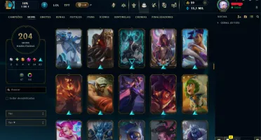 Conta LoL unranked lvl 557