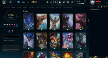 Conta LoL unranked lvl 557
