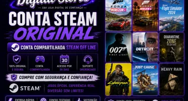 Jogos Steam super conta off line com Forza Horizon 6 inclusa