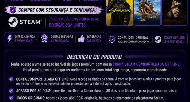 Jogos Steam super conta off line com Forza Horizon 6 inclusa