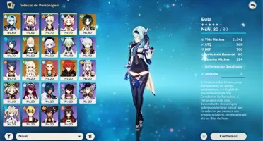 Genshin Impact - AR43 - Eula, Xiao, Jean e Qiqi