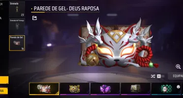 Conta Free Fire com várias roupas e itens