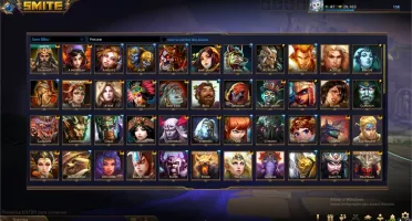 Conta de Smite de 1034 skins nivel 158 todos os deuses