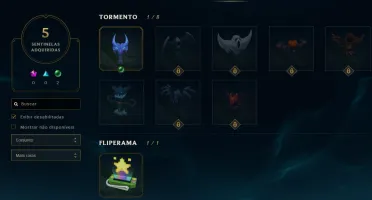 Conta League Of Legends Platina4 ,43 champions/8 skins 12baú