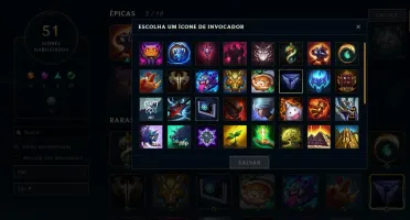 Conta League Of Legends Platina4 ,43 champions/8 skins 12baú