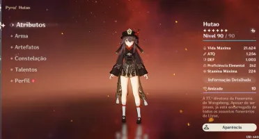 Vendo conta genshin impactcom hutao e andarilho xinquinhu c4