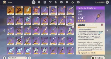 Conta AR 56 com 12 Personagens 5 estrelas