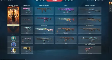 conta valorant com bastante skin