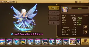 Conta Summoners war - Psamathe
