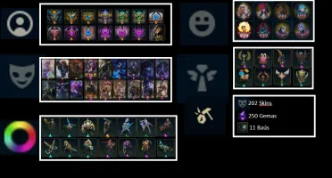 Conta lol Season 2 (Colecionador) (505 skins - 936 ícones)
