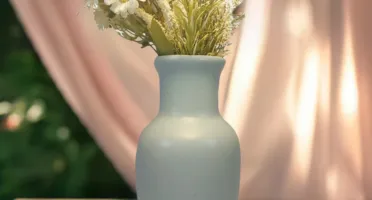 Vaso alto Elegance em cerâmica Azul Novo