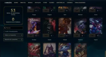 Esmeralda 3 com 50 Champs e 10 Skins