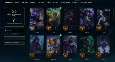 Esmeralda 3 com 50 Champs e 10 Skins