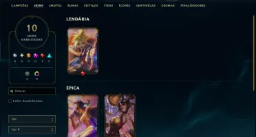 Esmeralda 3 com 50 Champs e 10 Skins