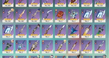 CONTA GENSHIN AR56 ZHONGLI+EULA+KLEE+YOIMIYA +