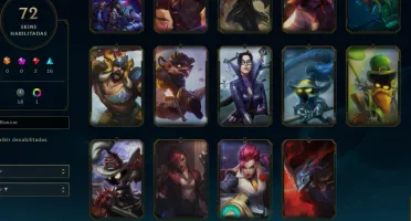 CONTA LOL - LVL 109 - 135 Champions - 72 Skins - FULL ACESSO