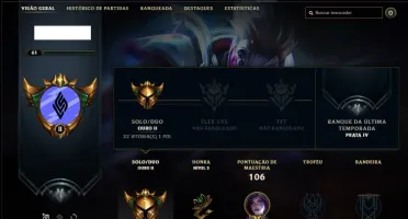Conta ouro 2 com 42 champs e 31 skins