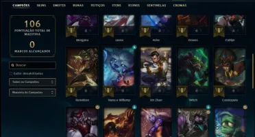 Conta ouro 2 com 42 champs e 31 skins