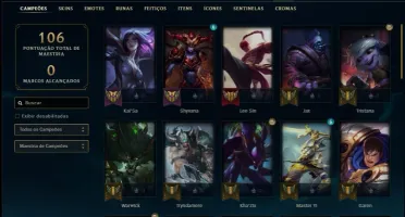 Conta ouro 2 com 42 champs e 31 skins