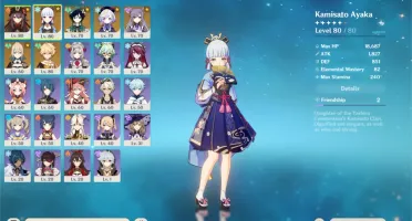 AYAKA, HUTAO, VENTI, JEAN, KEKING, QIQI C2+ARMA T5