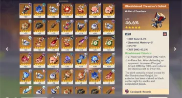 AYAKA, HUTAO, VENTI, JEAN, KEKING, QIQI C2+ARMA T5