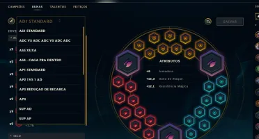 Conta full champ e full pages de runas