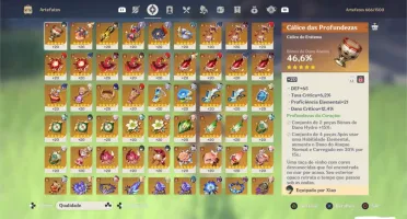CONTA GENSHIN AR57 INCOMPARAVEL - 13 PERS. T5/ 7 ARMAS T5
