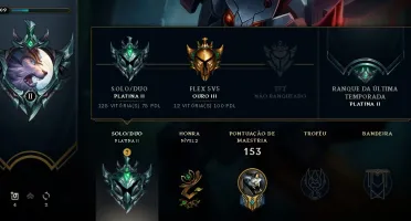 conta lvl 109 elo platina 2