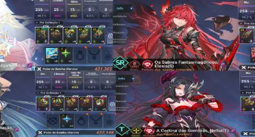 VConta Grand Chase Mobile + Elesis S e Arme S + Trajes