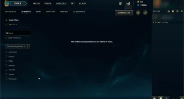 Conta de LOL Platina 3 - PARANDO DE JOGAR.