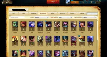 Unranked - 31 campeões - 7 skins - smurf