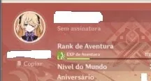 Conta genshin impact